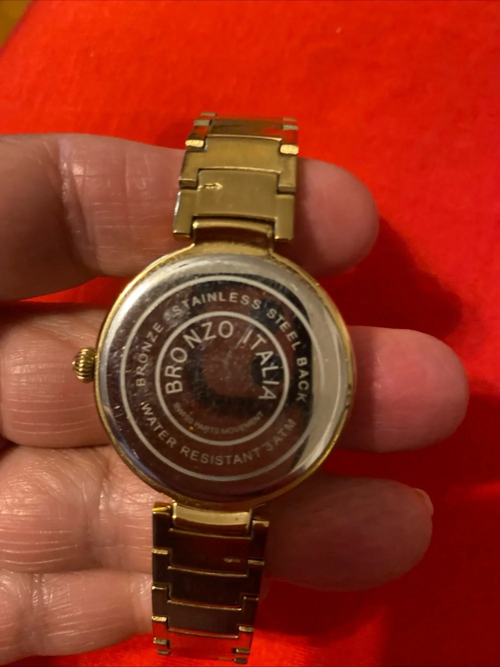 Classic Gold-Tone Women’s Watch with Roman Dial